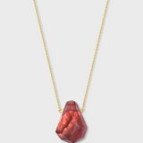 Crystalline Pink Tourmaline Gemstone Necklace