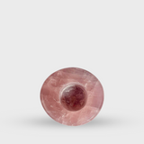 Rose Quartz Polished Candle Holder