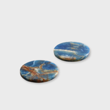 Onyx Round Coasters Pair