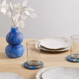 Onyx Round Coasters Pair
