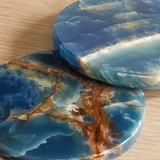 Onyx Round Coasters Pair
