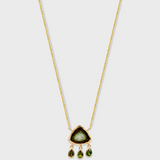 Treasure Green Tourmaline Raindrop Necklace