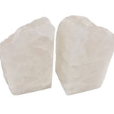 White Quartz Bookends