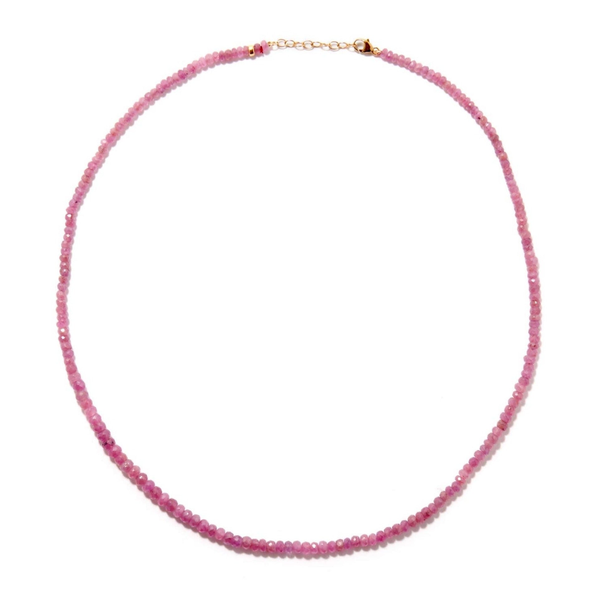 Arizona Pink Sapphire Necklace – JIAJIA