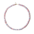 Aurora Pink Opal Faceted Gemstone Necklace