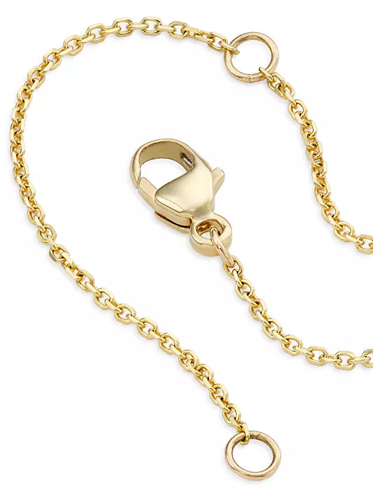 Crystalline Black Tourmaline Gold Bar Necklace