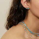 Turquoise Inlay Star Earrings