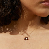 January Birthstone Garnet Necklace