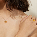 November Birthstone Citrine Necklace