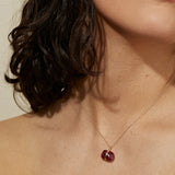 July Birthstone Ruby Necklace