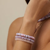 Aurora Rose Quartz Fancy Cut Bracelet