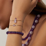 Aurora Dark Amethyst Fancy Cut Bracelet