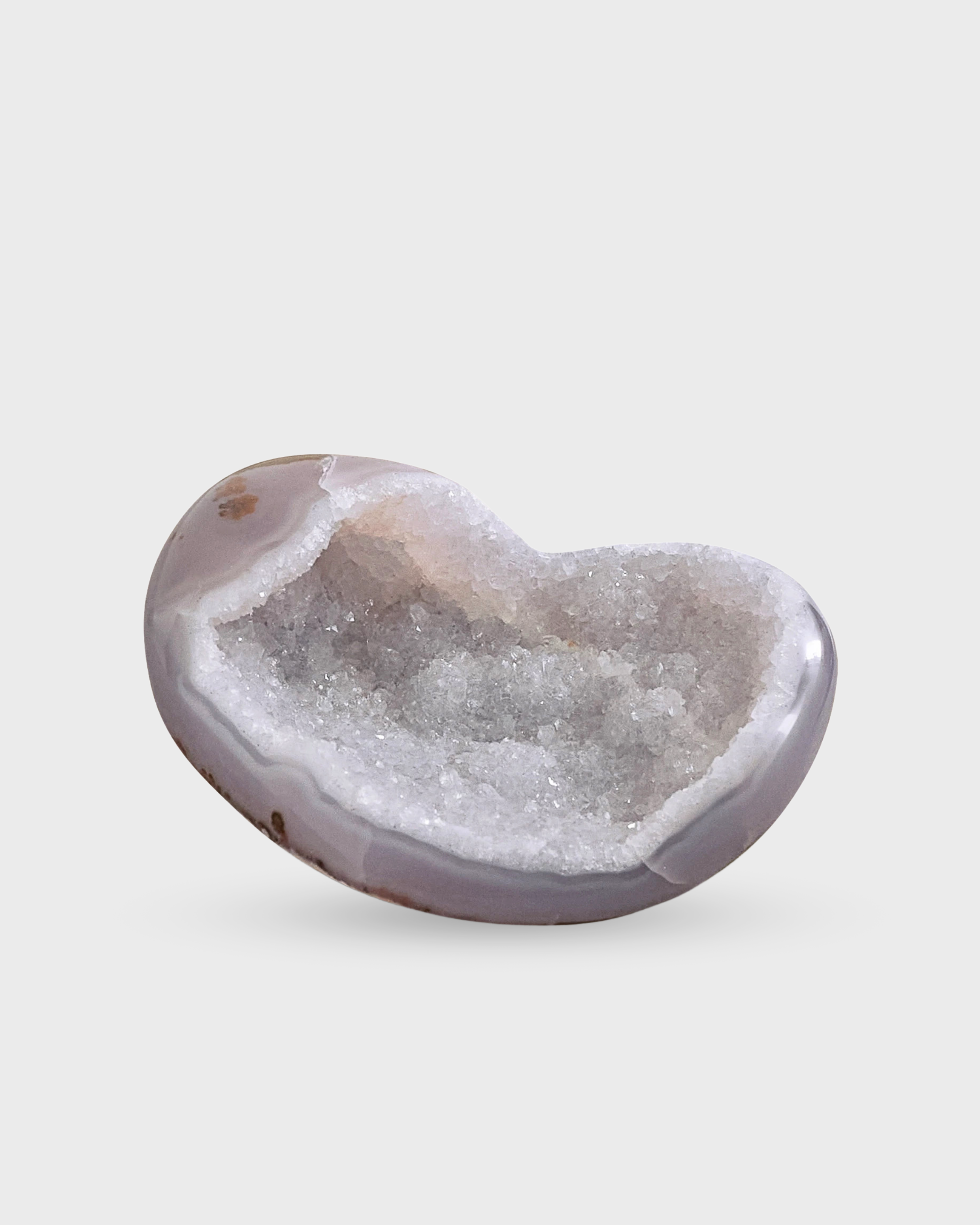 Agate Druzy Heart