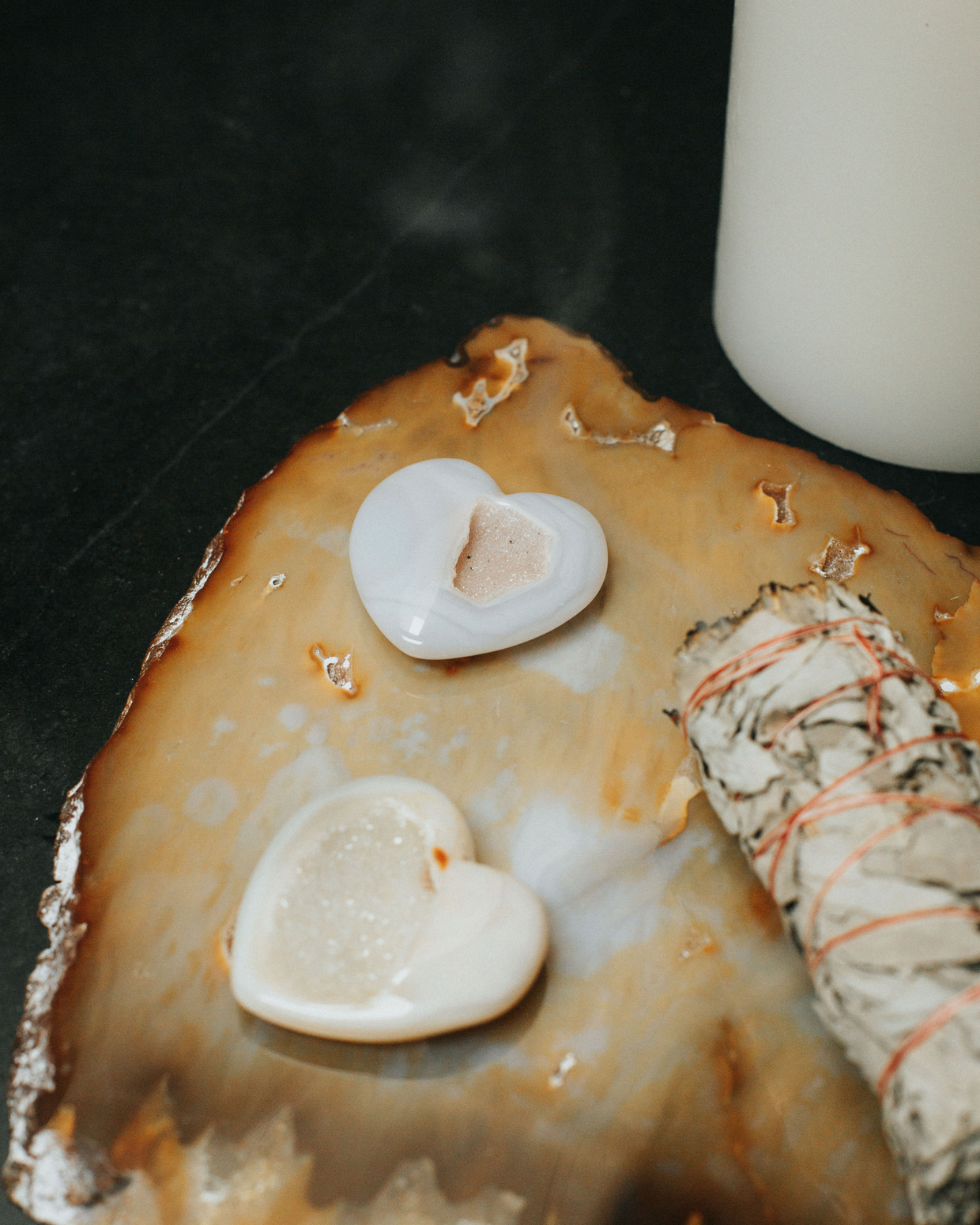 Agate Slice Crystal