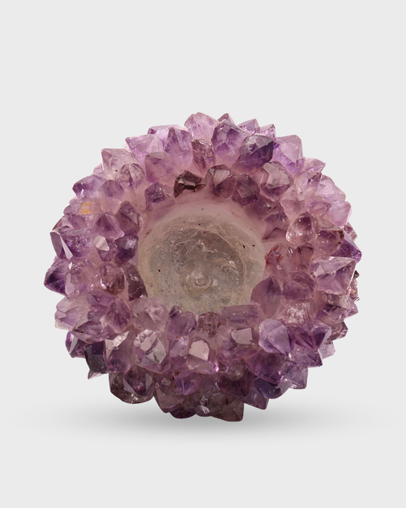 Amethyst Candle Holder