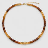 Aurora Champagne Smoky Fancy Cut Necklace