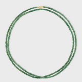 Birthstone May Emerald Double Long Necklace