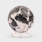 Black Tourmaline and Feldspar Sphere