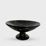 Black Onyx Round Footed Fruit Bowl