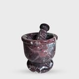 Burgundy Mortar and Pestle