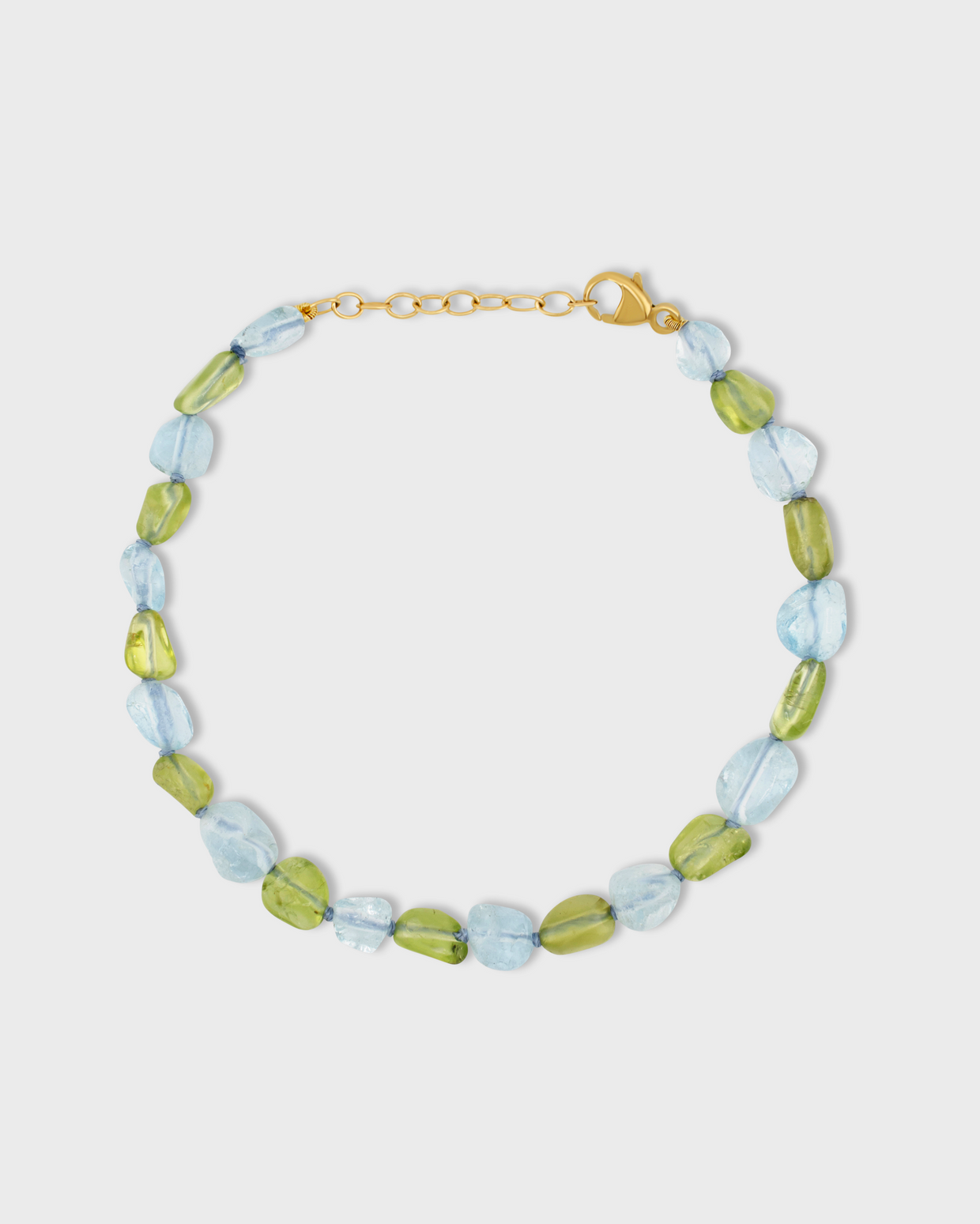 Arizona Peridot Aquamarine Bracelet