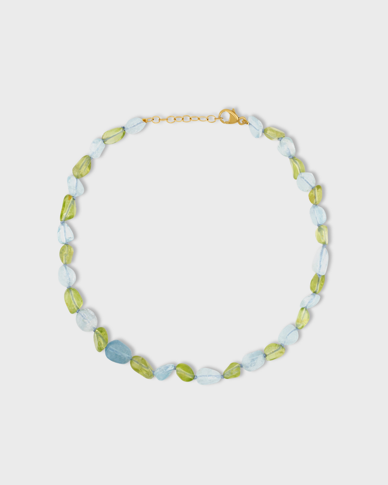 Arizona Peridot Aquamarine Anklet