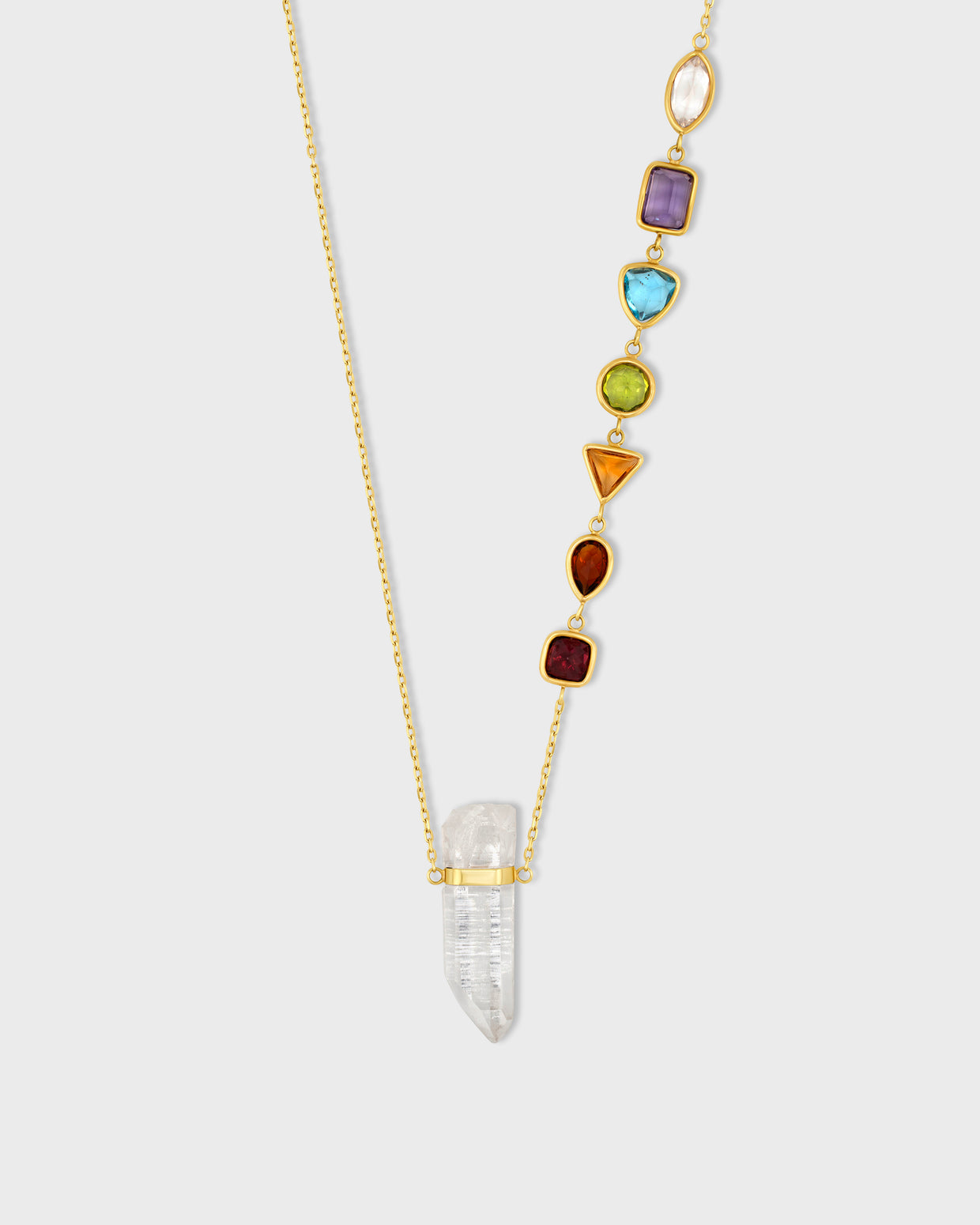 Gemmy Rainbow Chakra Gemstone Necklace