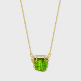 Treasure Tremolite Diamond Crown Necklace