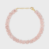 Aurora Rose Quartz Faceted Gemstone Bracelet