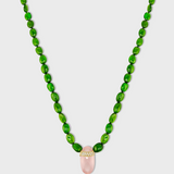 Arizona Diamond Rose Quartz Chrome Diopside Candy Necklace