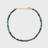 Men's Birthstone May Emerald Sphere Bracelet