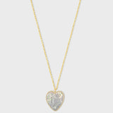 Love Opal Diamond Heart Necklace