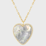Love Opal Diamond Heart Necklace