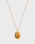 Treasure Bumble Bee Jasper Long Pendant Necklace