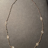 Diamond Chip With Diamond Gold Chian Necklace