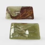 Green and Brown Onyx Tray