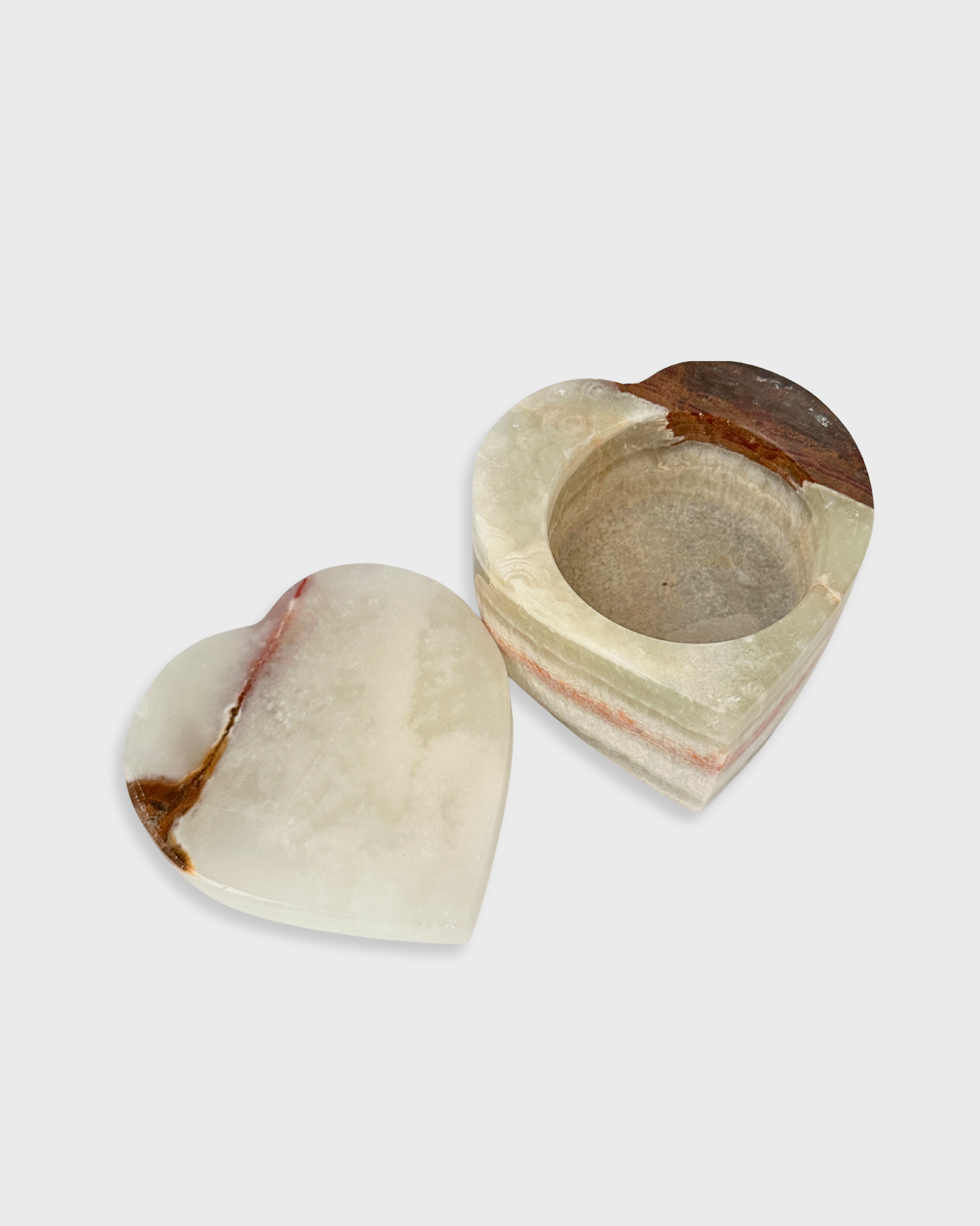 Green Onyx Heart Jewelry Box