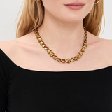 Hematite Golden Heart Necklace
