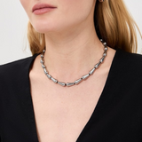 Hematite Teardrop Necklace