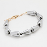 Hematite Teardrop Bracelet