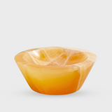 Honey Calcite Round Bowl