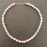 Multi Aquamarine Briolette Necklace