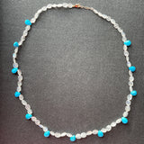 Moonstone Turquoise Drop Necklace