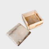 Ivory Onyx Square Jewelry Box