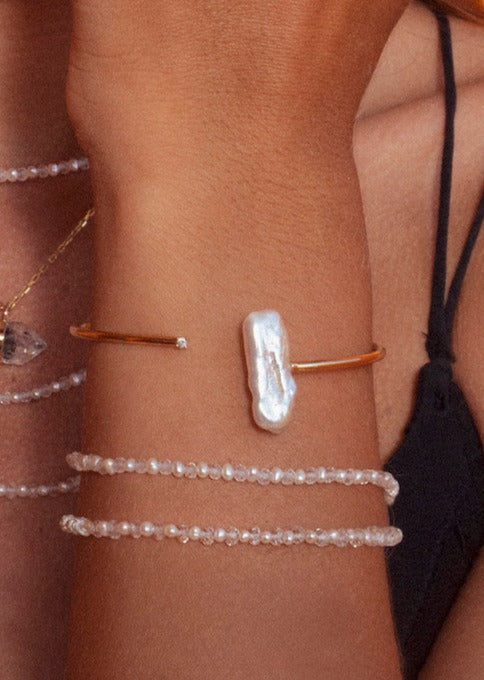 Birthstone April Crystal Bracelet