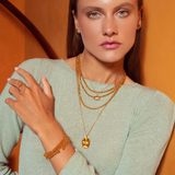 Birthstone November Citrine Bracelet & Necklace Set