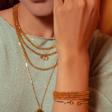 Birthstone November Citrine Bracelet & Necklace Set