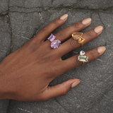 Citrine Double Gemstone Ring