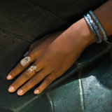 Arizona Aquamarine Faceted Candy Bracelet