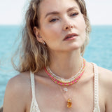 Soleil Graduated Faceted Opal Necklace